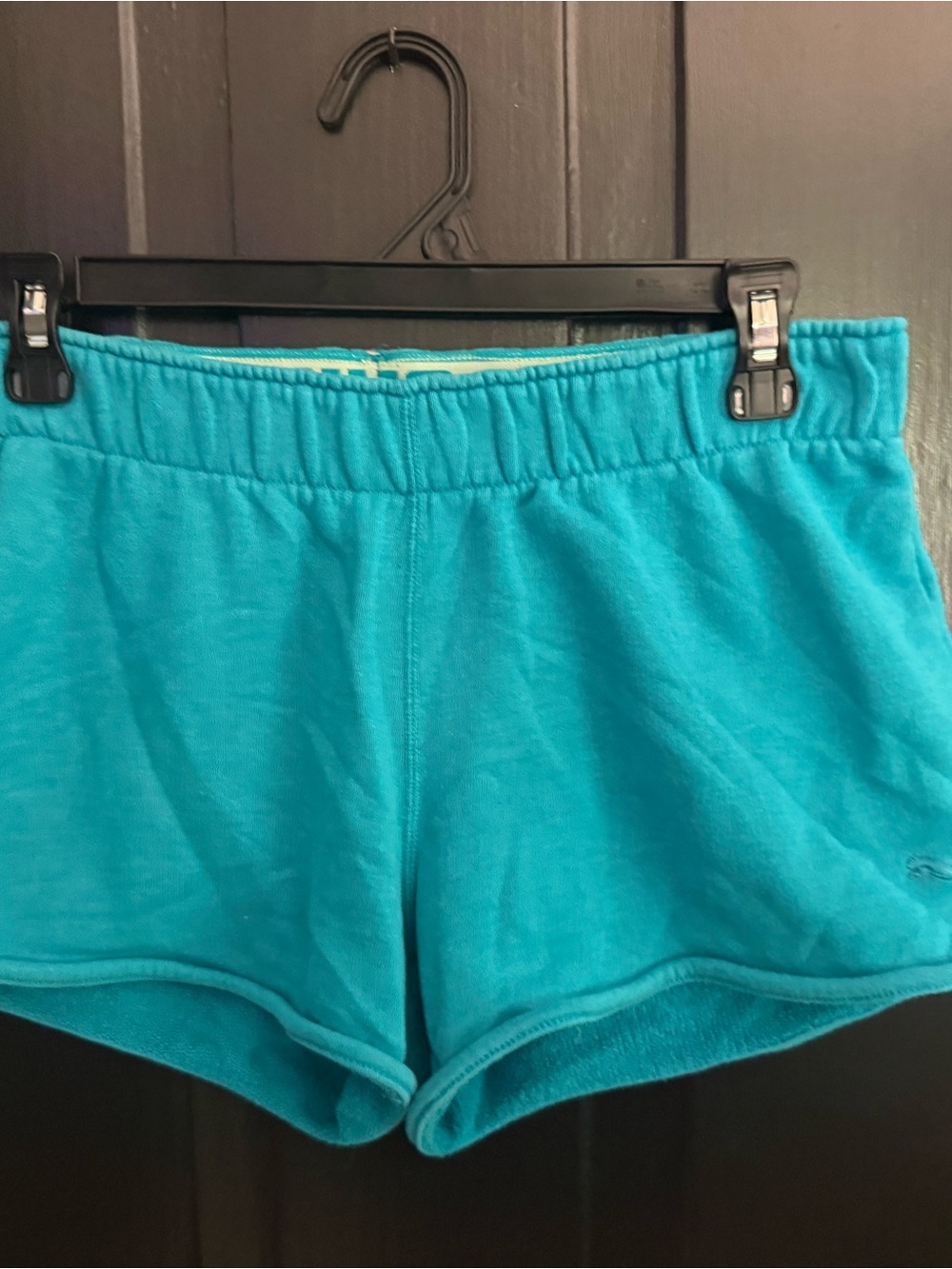 Puma Women's Teal Athletic Shorts Elastic Waistband